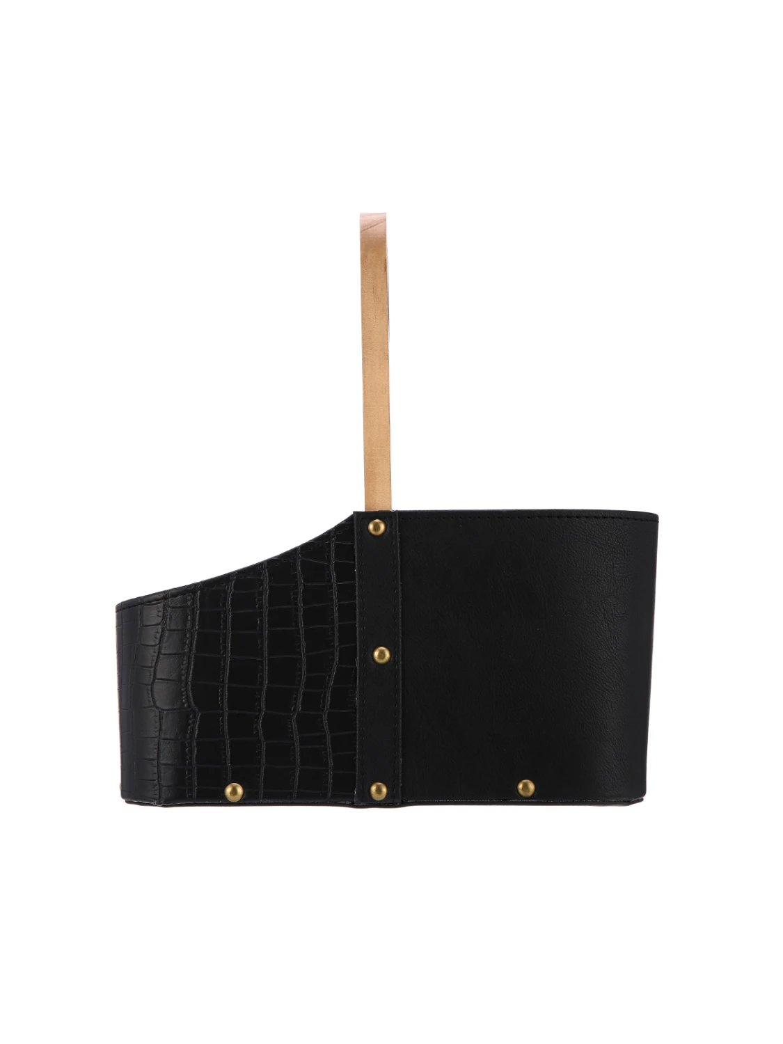 Matera madera combinada Croco - Negro 2 Matera madera combinada Croco - Negro - Imagen 2