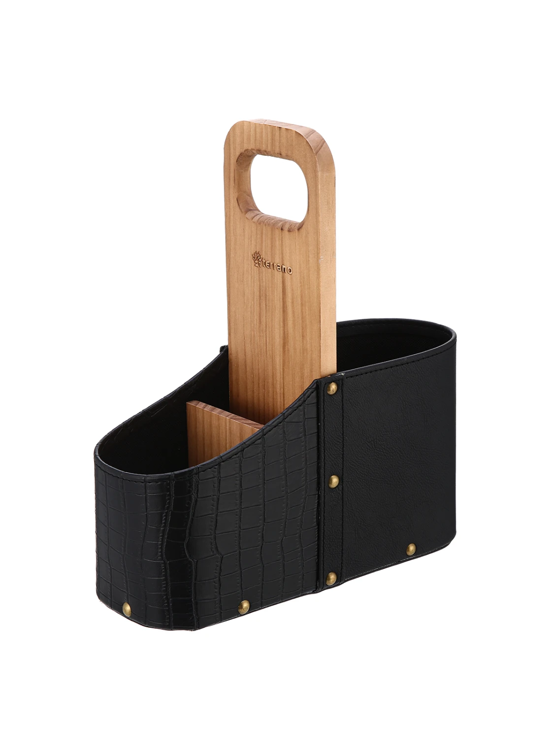 Matera madera combinada Croco - Negro 3 Matera madera combinada Croco - Negro - Imagen 3