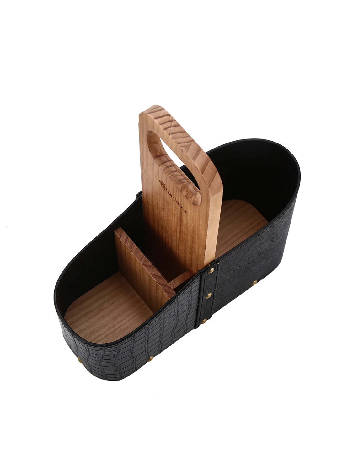 Matera madera combinada Croco - Negro 4 Matera madera combinada Croco - Negro - Imagen 4