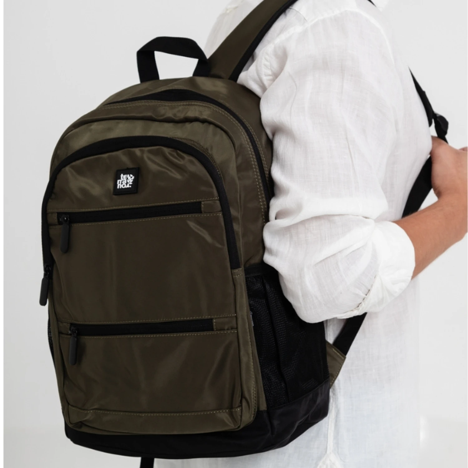 Mochila Grande 9189 - Verde 2 Mochila Grande 9189 - Verde - Imagen 2
