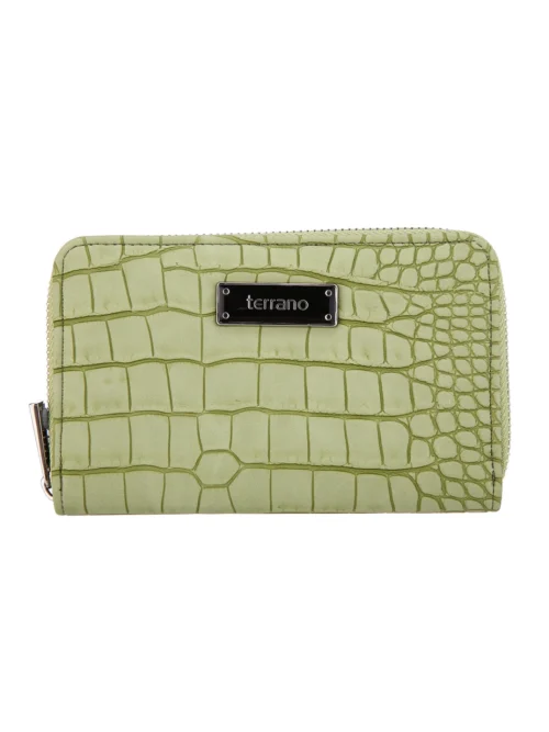 Monedero Brasil II - Croco Verde
