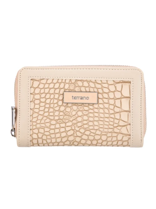 Monedero Malta - Croco Taupe