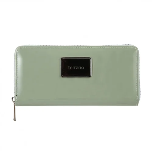 Monedero Quebec - Charol Aqua