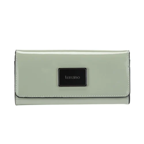 Monedero Vallarta - Charol Aqua