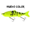 Señuelo Go Fishing Articulado Verde con Atigrado Negro