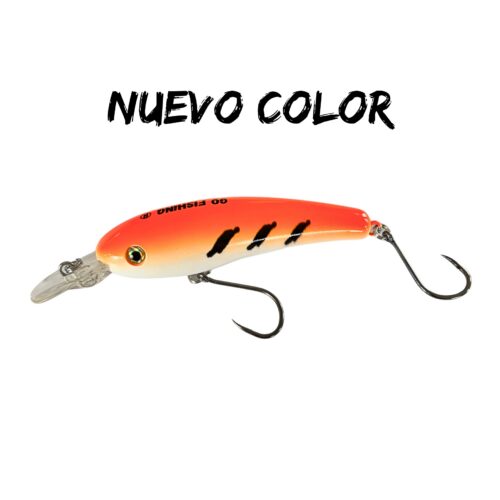 Señuelo Go Fishing Banana BAN10 Blanco con Naranja con Rayas Negras Edición Limitada