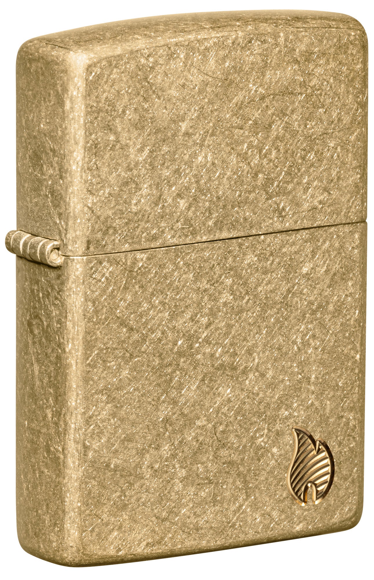 Encendedor Zippo Armor Tumbled Brass Flame Design 46398 1 Encendedor Zippo Armor Tumbled Brass Flame Design 46398