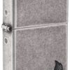 Encendedor Zippo Armor Antique Silver Flame Design 46399