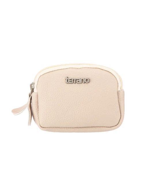 Portamonedas Doble Cierre - Beige