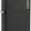 Encendedor Zippo Classic Black Crackle Zippo Logo 236ZL