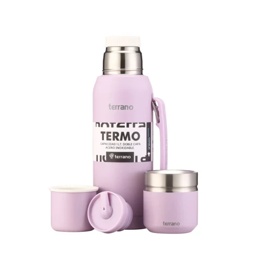 Set Acero 1LT. Mate Folkie - Lila