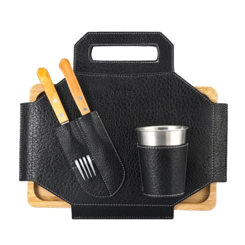 Set Parrilla Camping - Negro