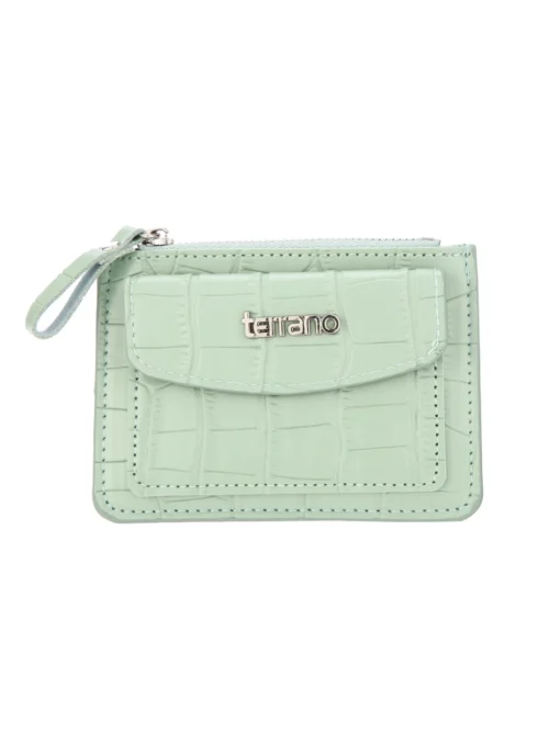Tarjetero Croco Bruselas - Verde