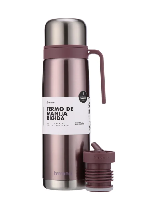 Termo 1Lt. Premium Manija Rigida Metalizado - lila