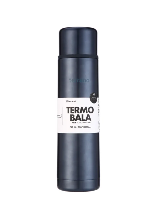 Termo Bala 750ML Metalizado - Azul