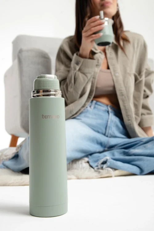 Termo Bala 750ML. - Oliva