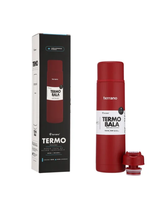 Termo Bala 750ML - Rojo