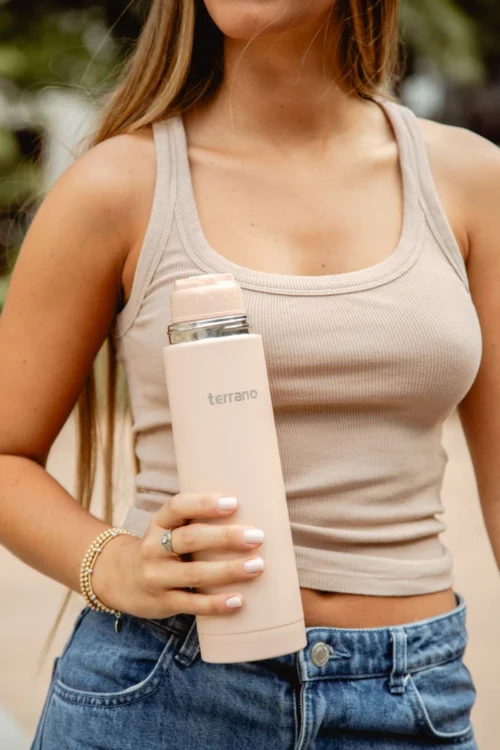 Termo Bala 750ML. - Rosa