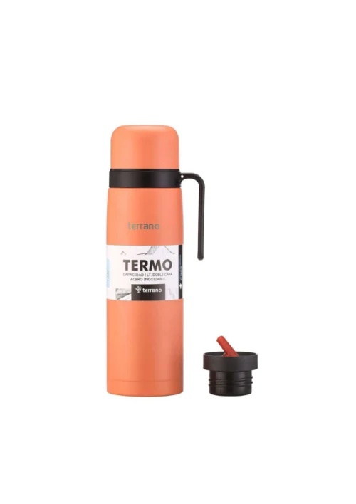 Termo con Manija Rígida Color - Coral