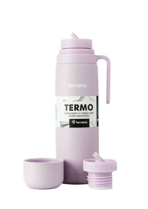 Termo con Manija Rígida Color - Lila