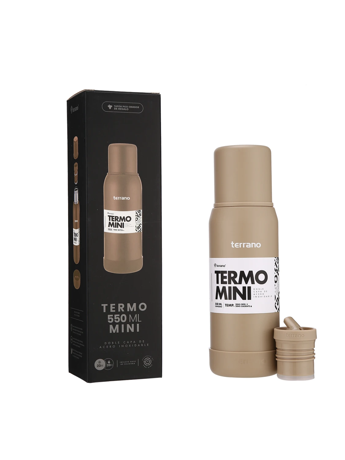 Termo Mini Premium - 500mL. - Arena 2 Termo Mini Premium - 500mL. - Arena - Imagen 2