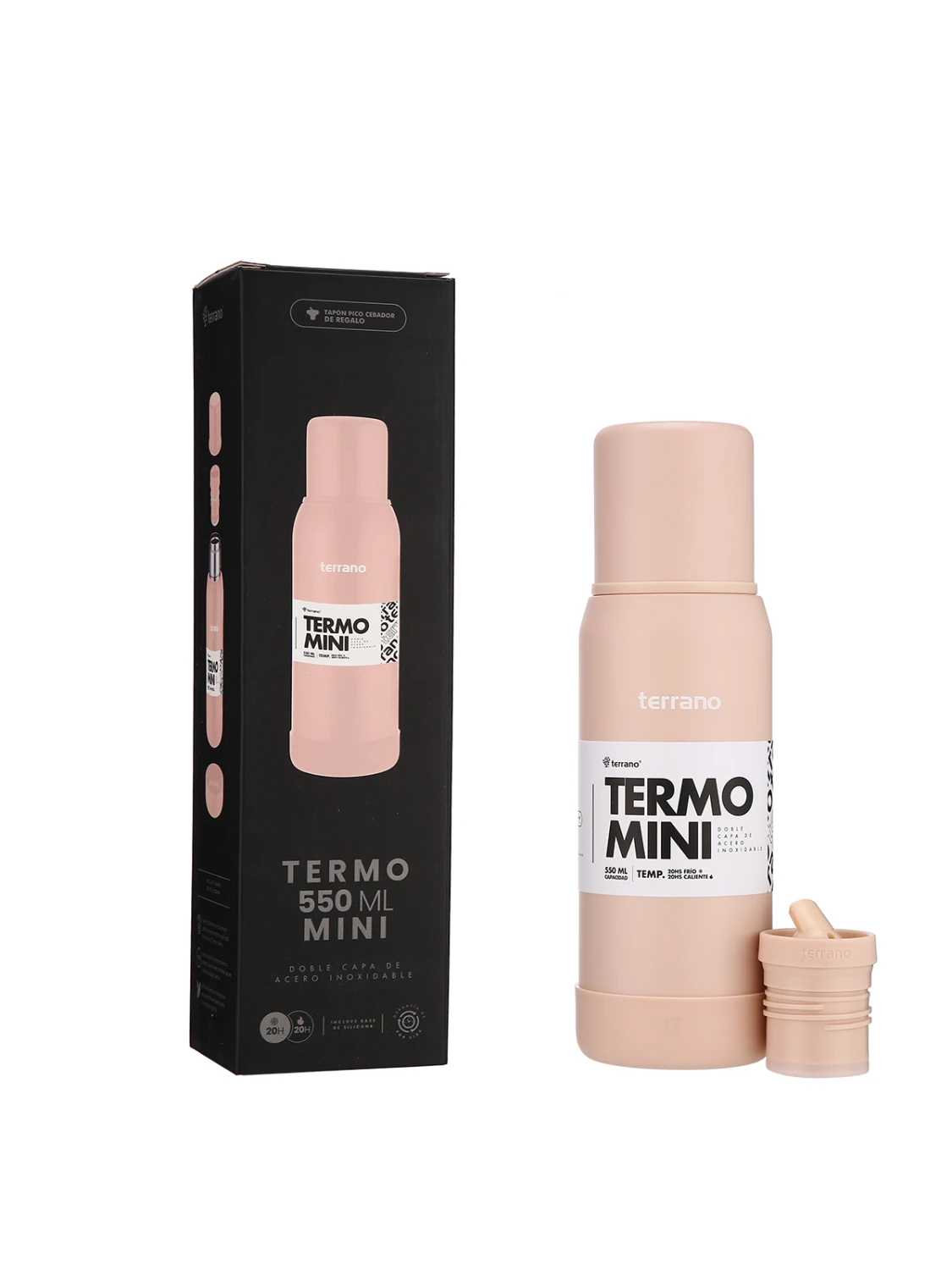 Termo Mini Premium - 500mL. - Rosado 2 Termo Mini Premium - 500mL. - Rosado - Imagen 2