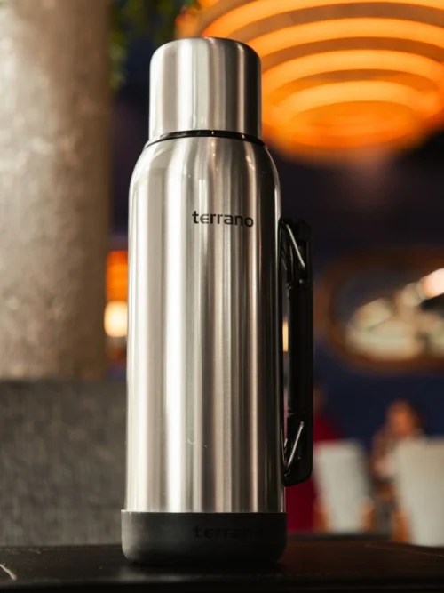 Termo Premium 1lt. Con base de Silicona - Acero