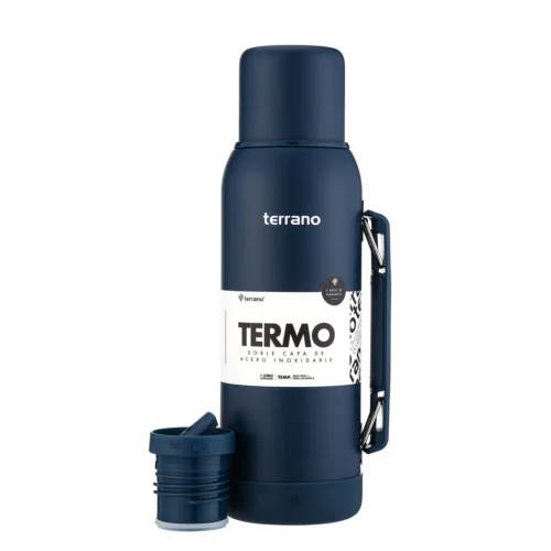 Termo Premium 1lt. Con base de Silicona - Azul Opaco
