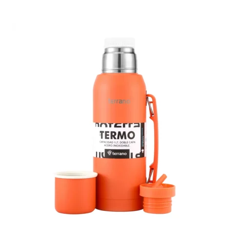 Termo Premium 1Lt. con Manija. - Coral