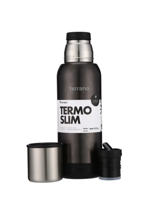 Termo Premium Slim 750ML. - Negro Metalizado
