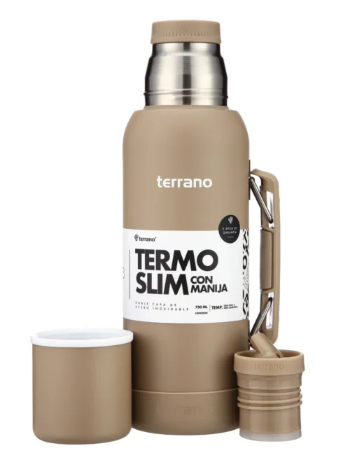 Termo Slim 750mL. con Base Silicona - Arena