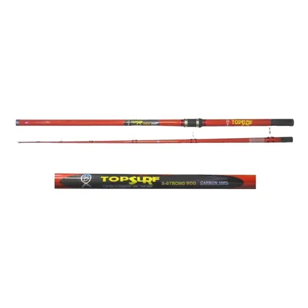 Caña carbón Top surf X-Strong Rotativo 3.90 mts. 2 Tramos
