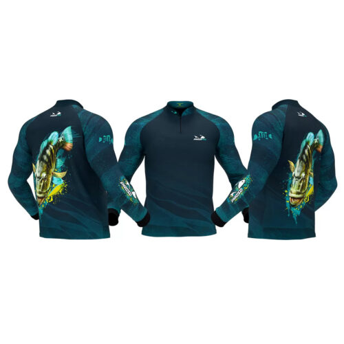 Camiseta Presa Viva Tucunare Azul