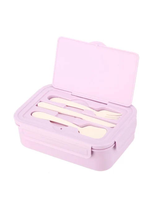 Tupper Pickbox con Cubiertos - Lila