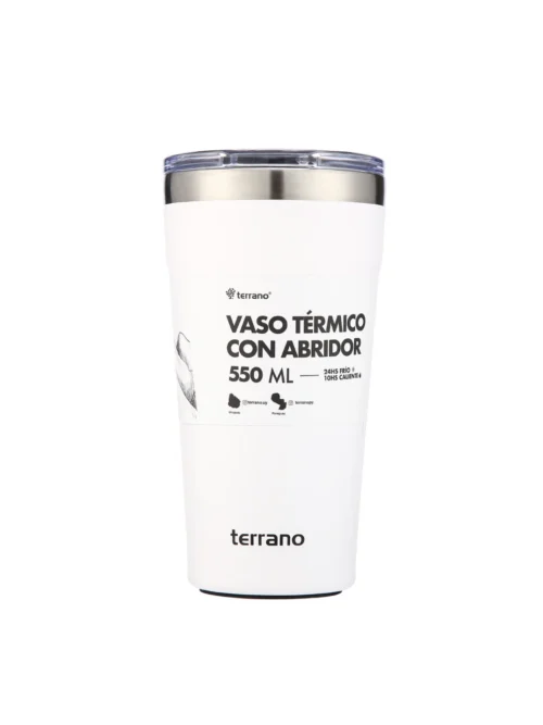 Vaso Acero Inox. 550mL. - Blanco