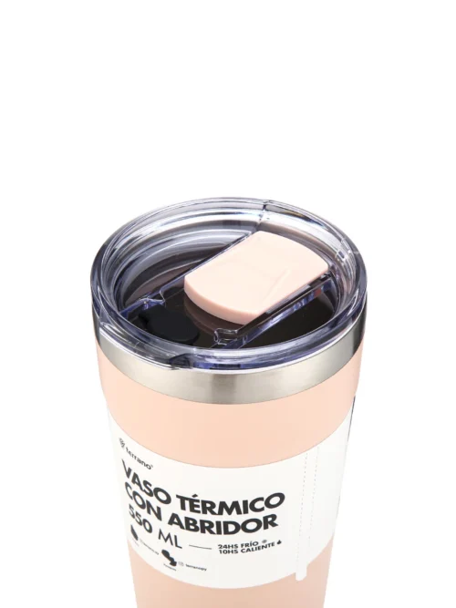 Vaso Acero Inox. 550mL. - Rosa