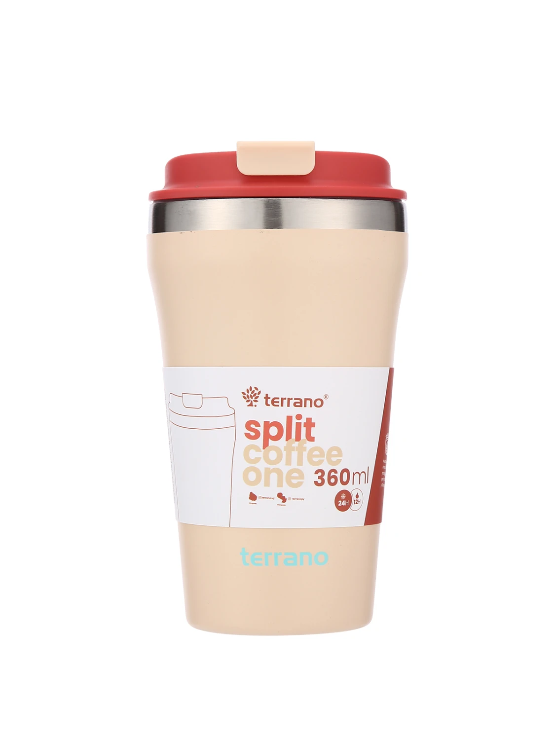 Vaso Térmico Café Split 360mL. - Coral 1 Vaso Térmico Café Split 360mL. - Coral