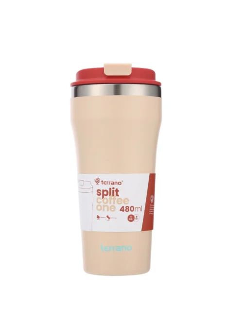 Vaso Térmico Café Split 480mL. - Coral