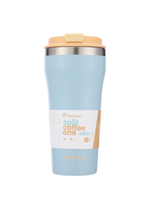 Vaso Térmico Café Split 480mL. - Turquesa