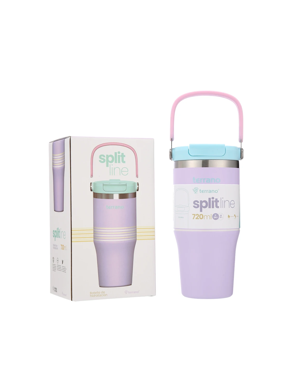 Vaso Térmico Handle Line Split 720mL. - Lila 1 Vaso Térmico Handle Line Split 720mL. - Lila