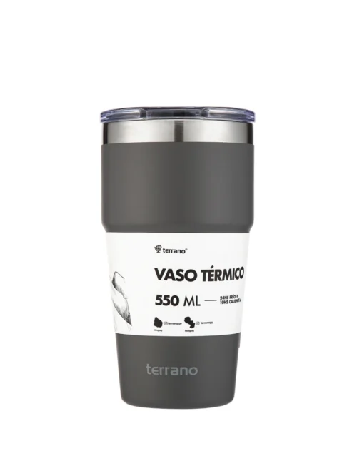 Vaso Térmico No Drops - Gris