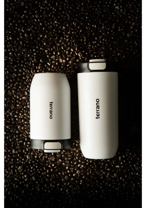 Vaso Térmico Push&Drink 500mL. - Blanco